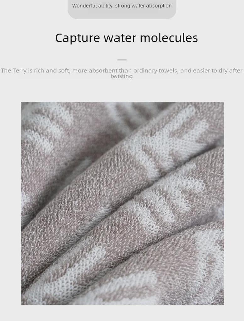 Custom Embroidered No-Lint Absorbent Towel - Soft, Thick, Pure Long-Staple Cotton for Home & Couples.