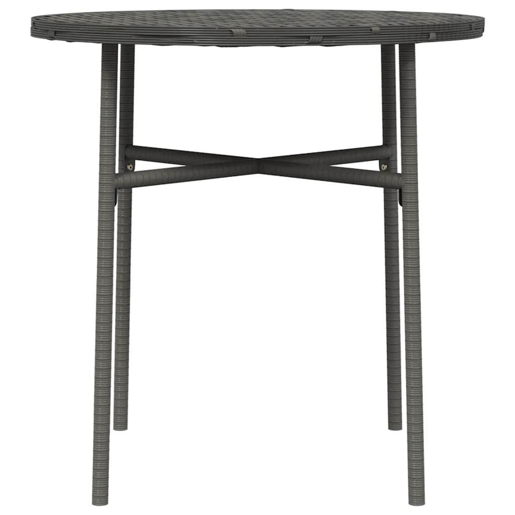 Vidaxl Stolik Herbaciany, Szary, 45 Cm, Polirattan