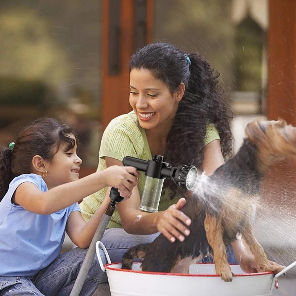 1pc Hose Soap Sprayer Nozzle 8 Patterns, Car Wash Soap Sprayer Foam Sprayer Gun with Soap Dispenser, Garden Hose Nozzle Sprayer