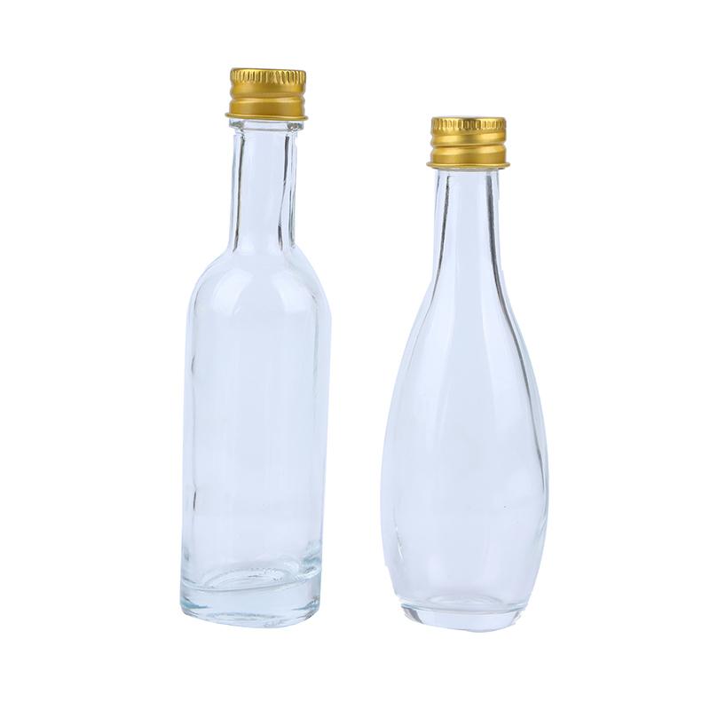 1 stk 50 ml hjemmeglass blyfri karaffel med deksel for brennevin Scotch liten vinflaske glass drikkeflaske bartilbehør