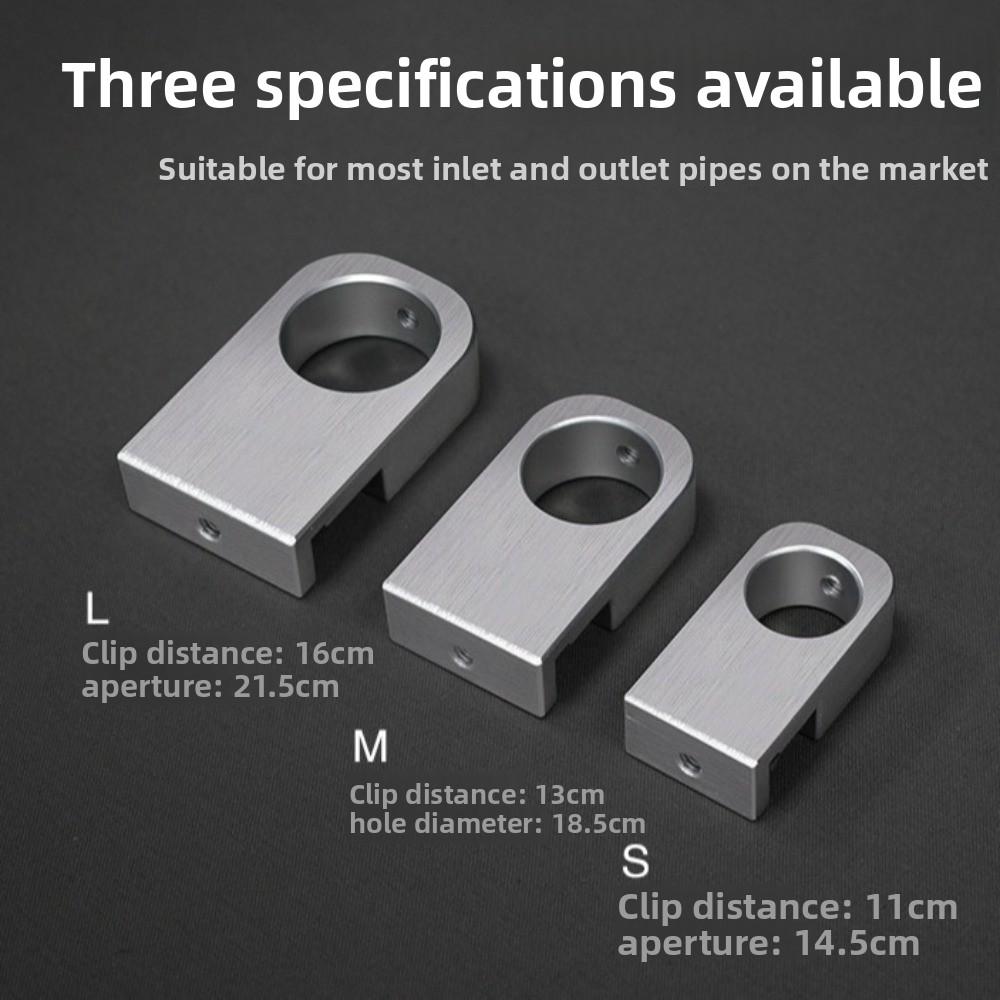 Tragbarer Aquarium-Wasserschlauchhalter Aluminiumlegierung Multifunktionale Wasserleitung Schlauchhalterung Halterung Rohrzubehör