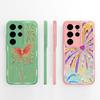 Case For Samsung Galaxy S26 Plus Ultra Pretty Flowers Liquid Silicone Protective Cover For SamsungS26Plus GalaxyS26 Ultra Fundas