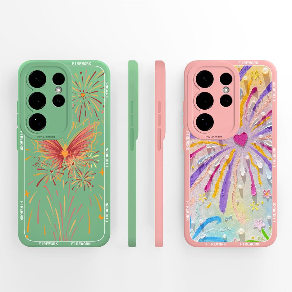 Case For Samsung Galaxy S26 Plus Ultra Pretty Flowers Liquid Silicone Protective Cover For SamsungS26Plus GalaxyS26 Ultra Fundas