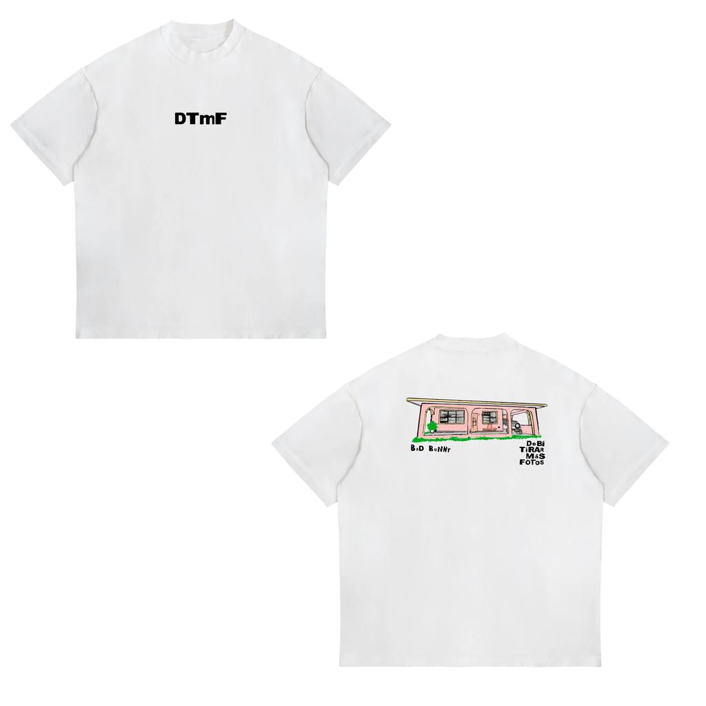 2026 Bad Bunny Super Printed 100 Cotton Tshirt Summer Unisexs and Womens Clothing Fashion Casual Oversized Tshirt Fan Gift