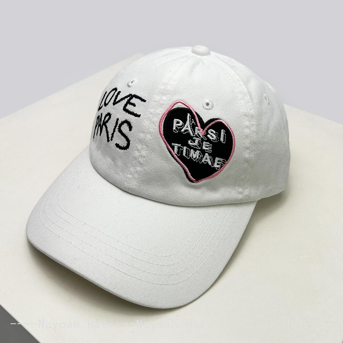 

New Men Women Korean Street Embroidered Letters Love Baseball Hats Sunshade Personal Versatile Peaked Caps Ins Fashion Couple 52-60cm