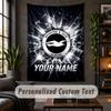 Wall Tapestry Brighton & Hove Albion Football Print Custom Name Text Wall Hanging Home Decor