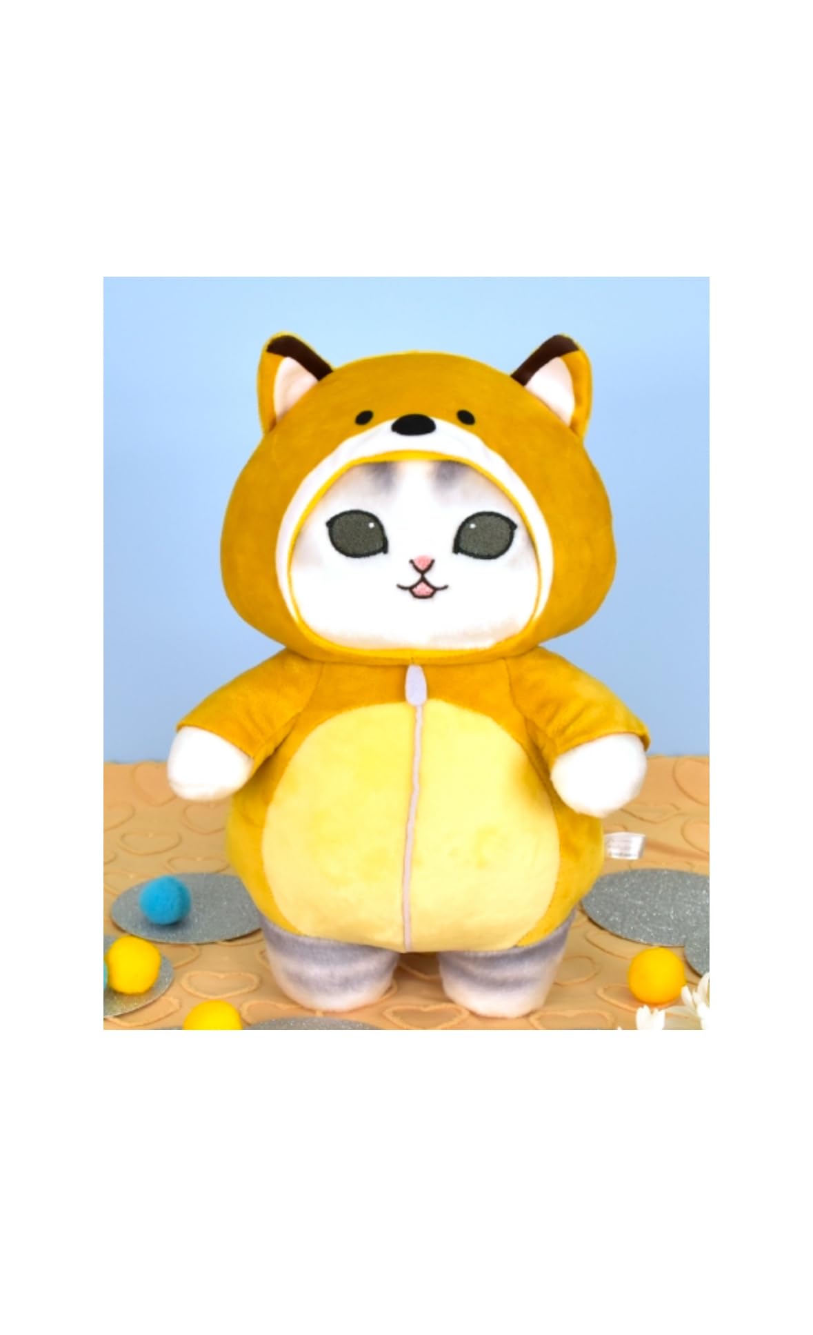 

Warm Pajama Nyan Big Mascot Plush Official Shark Nyan 30cm Toy, Merchandise, Approx. (Fox)