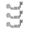 3pcs Curved Hemmer Foot Arc Shape Flat Bottom Steel 18 Rolled Hem Foot for Industrial Flat Bed