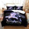 Madonna Duvet Cover + 2 Pillowcases, Queen of Pop Music Icon Print Bedding Set Soft Fabric Home Decor for Music Fans