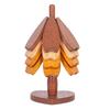 Tree-Shaped Coasters Wooden Trivet Mat Heat Resistant Coaster Multifunctional Pot Holder Kitchen Festive Ornament