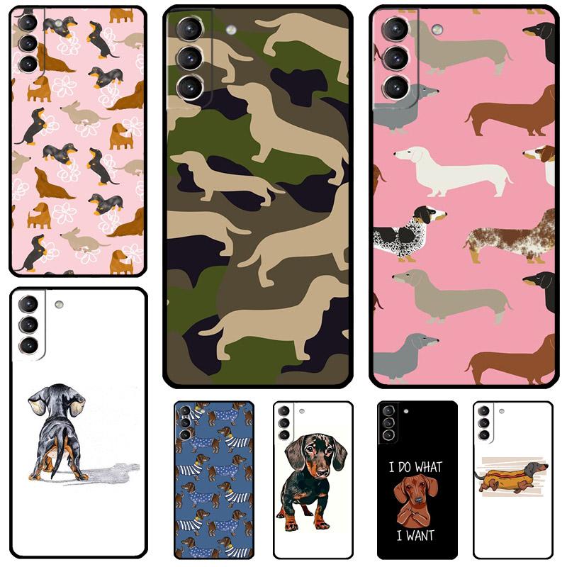 Dachshund Teckel Dackel Dog Case For Samsung Galaxy S24 S23 S22 S21 Plus Ultra Note 20 S9 S10 Note 10 S20 S21 FE Cover