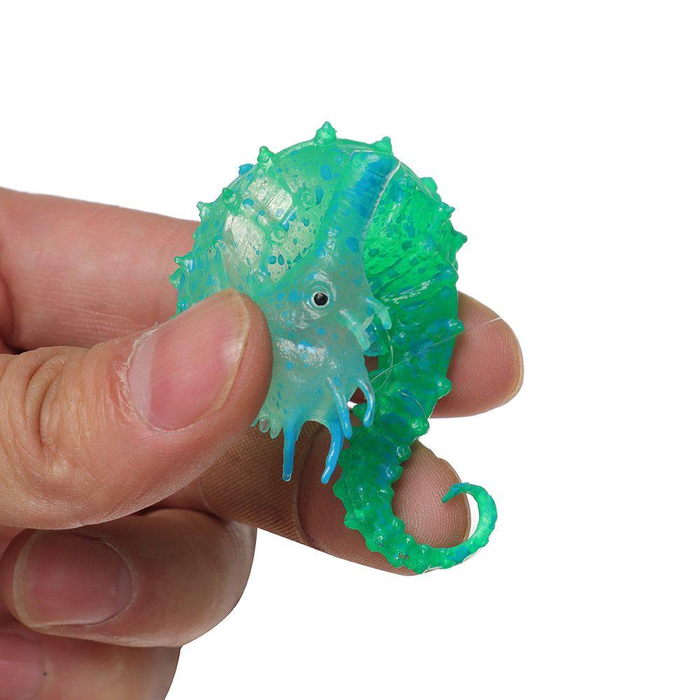 Produits d'animaux de compagnie simulés Maison Hippocampe Silicone Aquarium Décoration Ornements