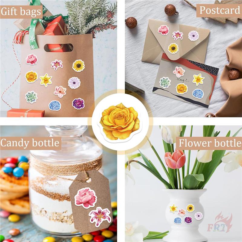 500Pcs/Roll Flowers In Blossom Kids Rewards Stickers - DIY Scrapbooks Album Decor Sealing Label Decals