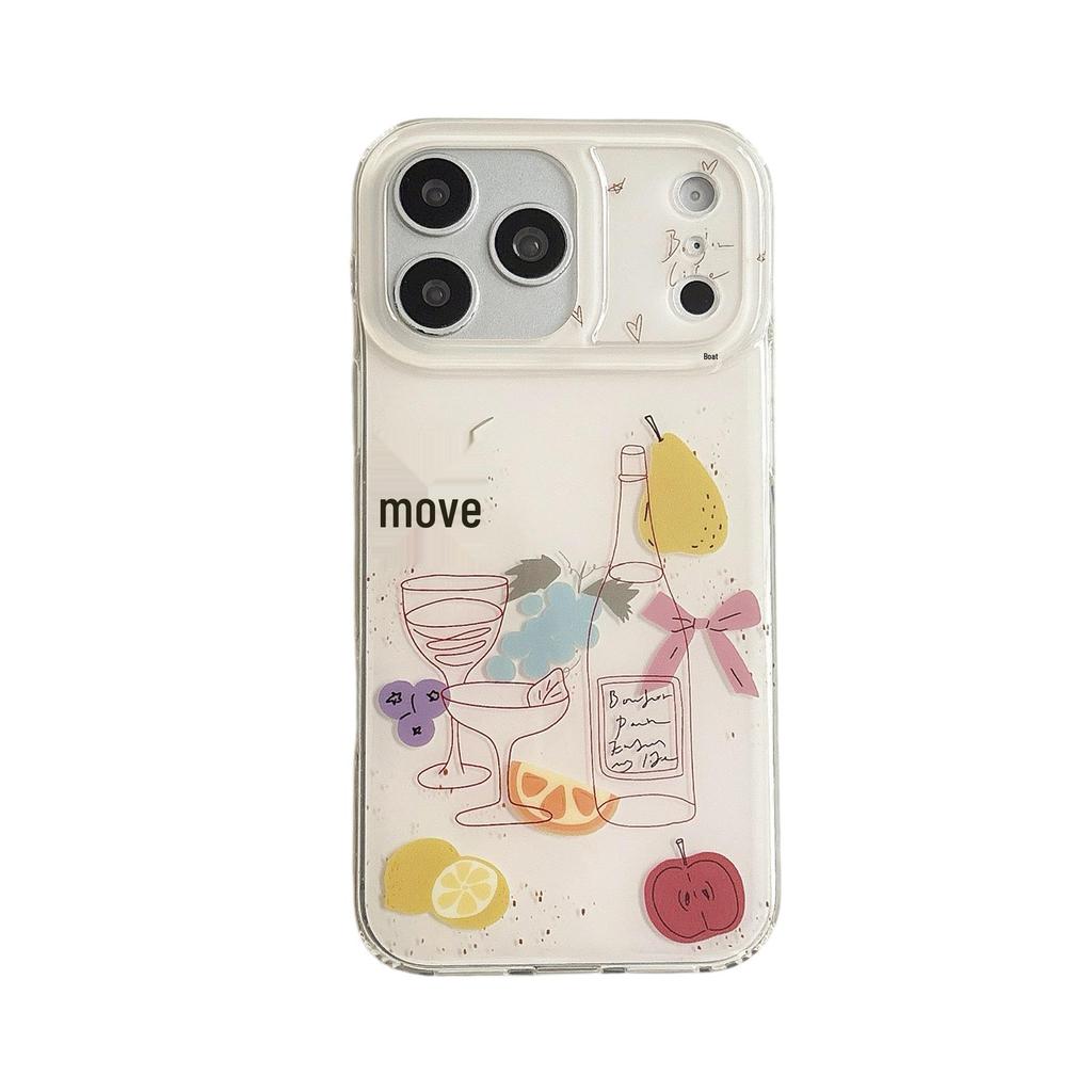 Korean Style Illustrated Graffiti iPhone 17/16 Pro Max Double Layer IMD Case
