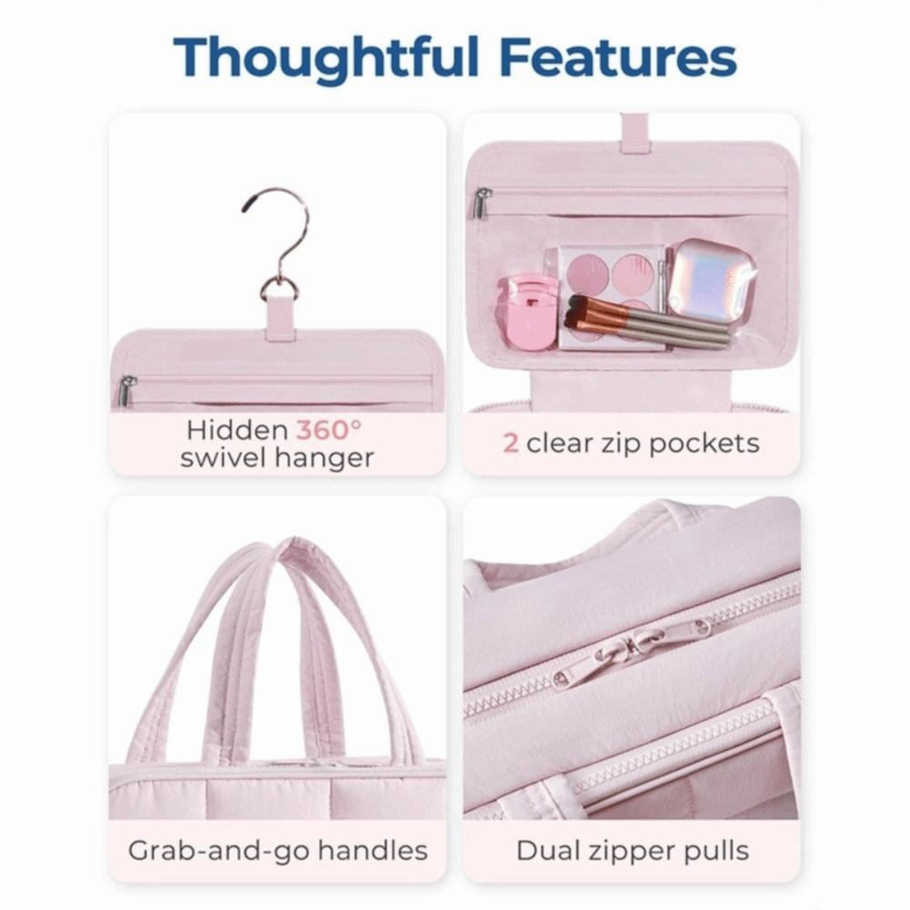 Multipocket Travel Toiletry Bag Cloth Portable Makeup Pouch Women Cosmetic Bag  Travel Use