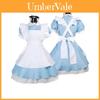 Elegante Costume di Alice nel Paese delle Meraviglie con Tessuto Traspirante e Lavorazione Raffinata