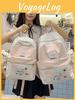 Cute Cat Dot Backpack For High School Girls Nylon School Bag
