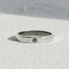 47Bag 925 Silver Vinculo Diamond Couple Ring/ Vinculo