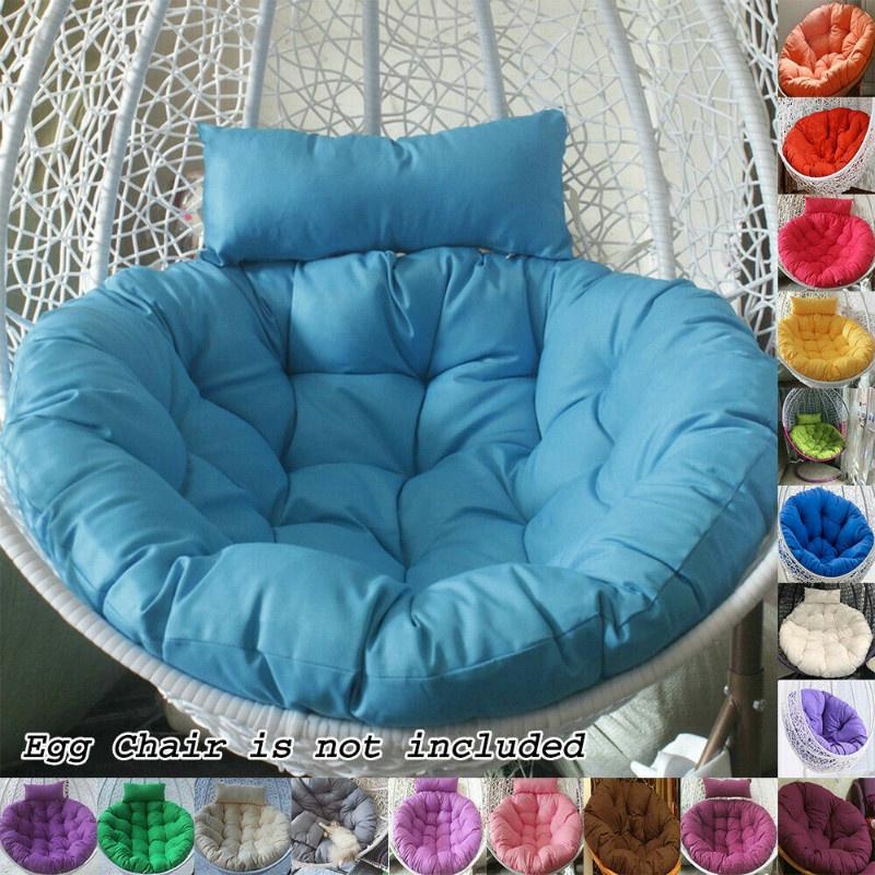 Rattan Swing Chair Cushion Hanging Egg Chair Soft Mat Pad Cover Inoutdoor Patio