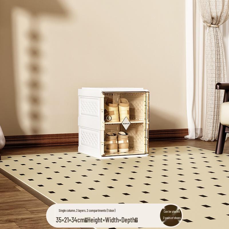 Foldable Dustproof Shoe Storage Cabinet - No Installation Needed