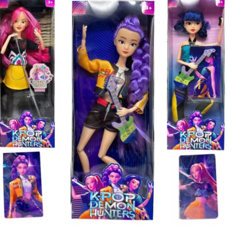 @@   Anime KPop Demon Hunters Doll Vinyl Toy Rumi Mira zoi Character vinyl mask figurine Birthday Gift Fan Club Gifts