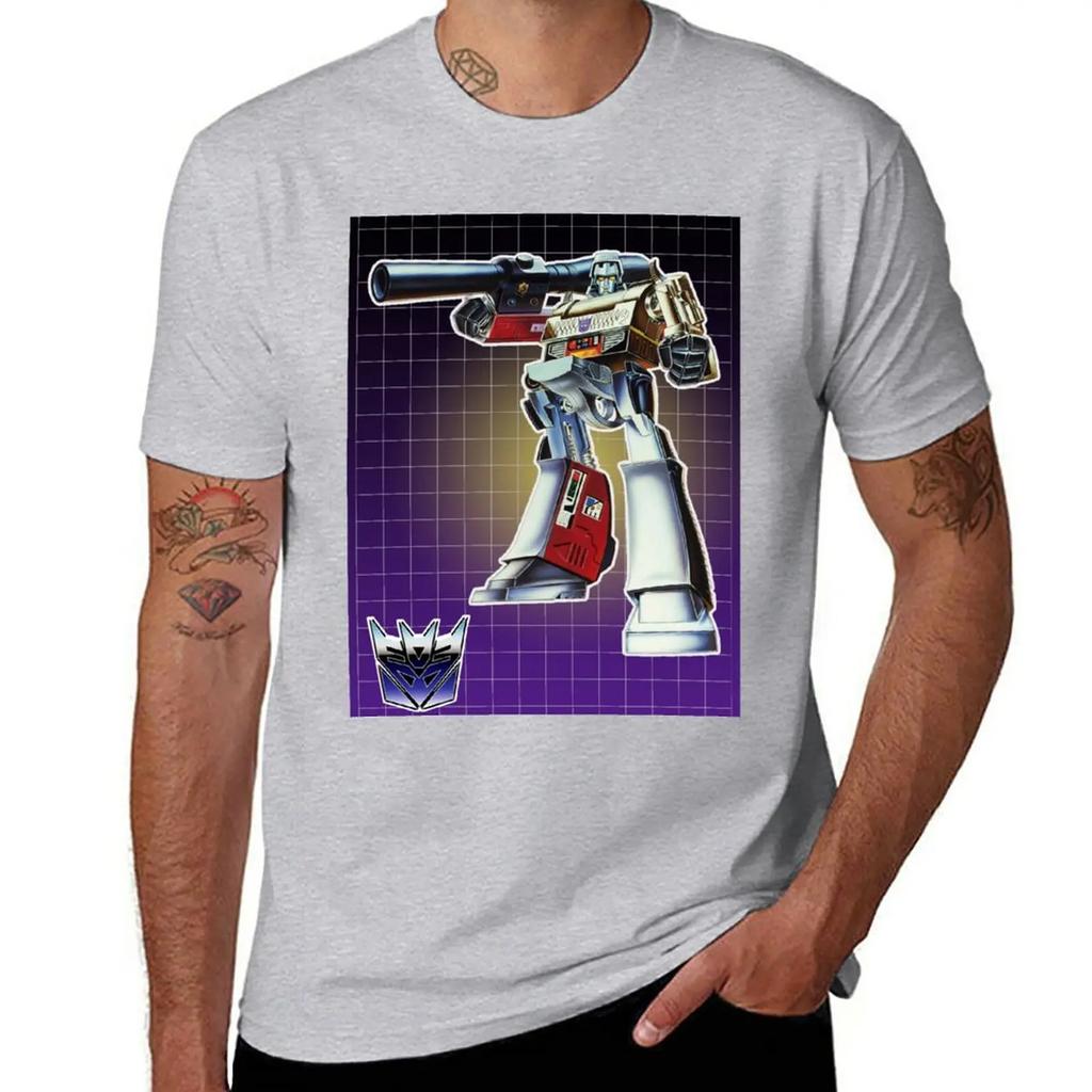 New Megatron G1 Box Art TShirt Short Sleeve Tee Custom T Shirt Graphic T Shirts Unisexs Clothing