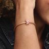 Pandora MOMENTS Lyserød Ferskenblomst Charme Dame Rose Guld 788111ENMX
