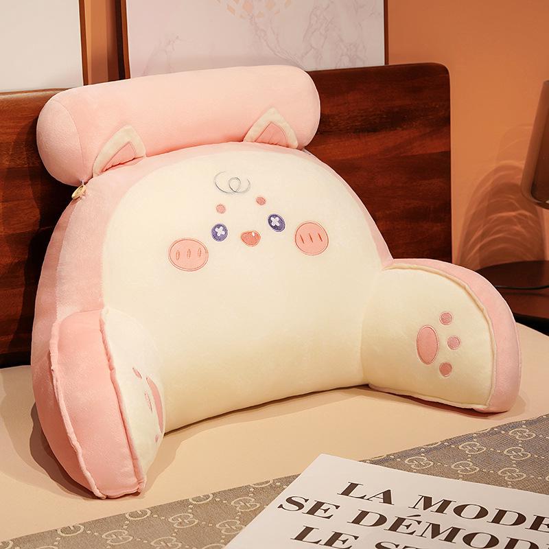 Cartoon Headboard Large Backrest Pillow for Student Dormitory: Soft Sofa, Bed, or Bay Window Reading and Lumbar Support Cushion