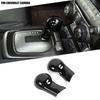 Black Gear Shift Knob Head Decor Cover Trim Bezels For Chevrolet Camaro 2010-15