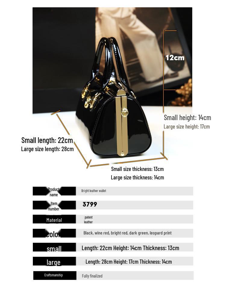 2024 Women's Rhinestone Clip Shoulder & Hand Bag – Stylish Pillow Shape In Bright Leather