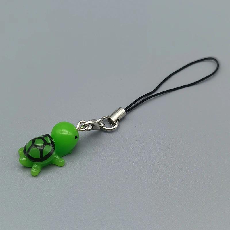 Kawaii Mobile Phone Strap Wrist Charm Lanyard Turle Penguin Apple Orange Pendant Telefoon Koord Keychain For iPhone Accessory