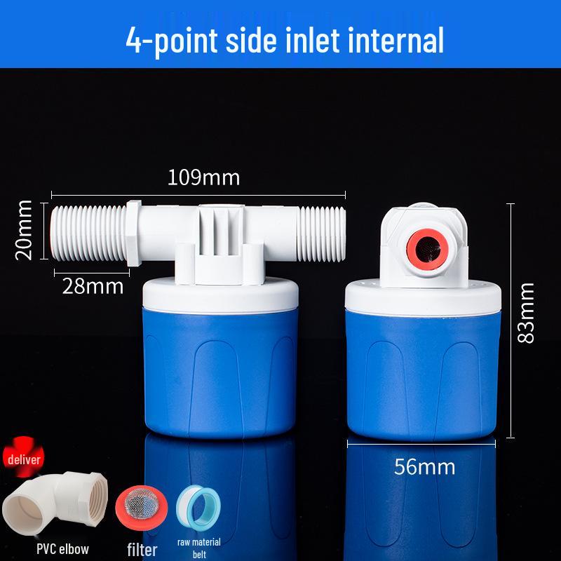 4-Point Automatic Water Level Controller with Self-Stop Float Valve for Tanks and Towers