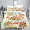 New 3d Print Kawaii Animal Capybara Bedding Set Boys Girls Twin Queen Size Duvet Cover Pillowcase Bed Kids Adult Home Textiles