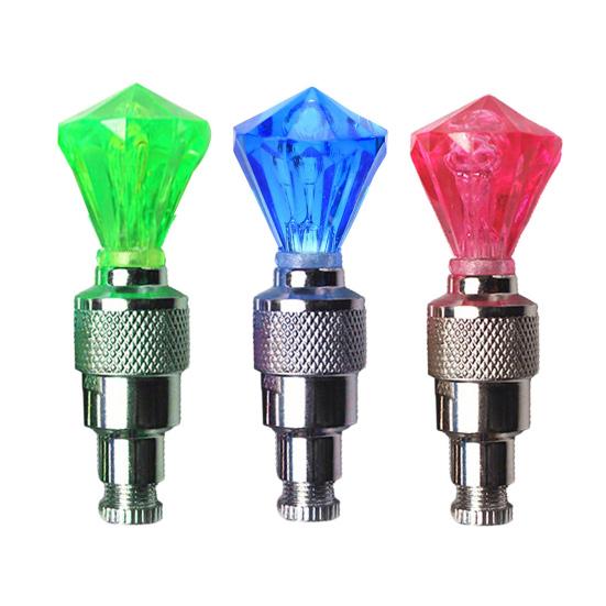 4Pcs Bike Tire Valve Sensor LED Lamp Night Riding Bicycle Wheel Light Smart Colorful Road Mountain