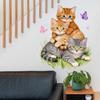 Cute Kittens Block Wall Sticker for Kids' Room and Nursery Decor