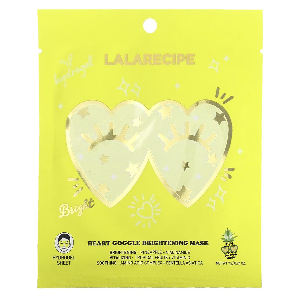Heart Goggle Brightening Beauty Mask, 1 Piece, 7G(0.24Oz)
