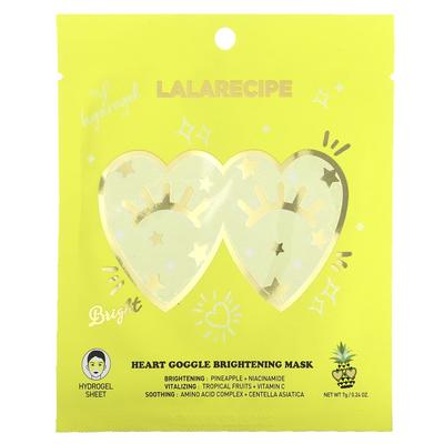 Heart Goggle Brightening Beauty Mask, 1 Piece, 7G(0.24Oz)
