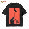 U2 Blood Red Sky Black Vintage Oversized T-Shirt I8Z4