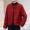 2024 Women's Petite Single-Breasted Slim Wool Coat In Solid Colors - Trendy Short Design for Winter