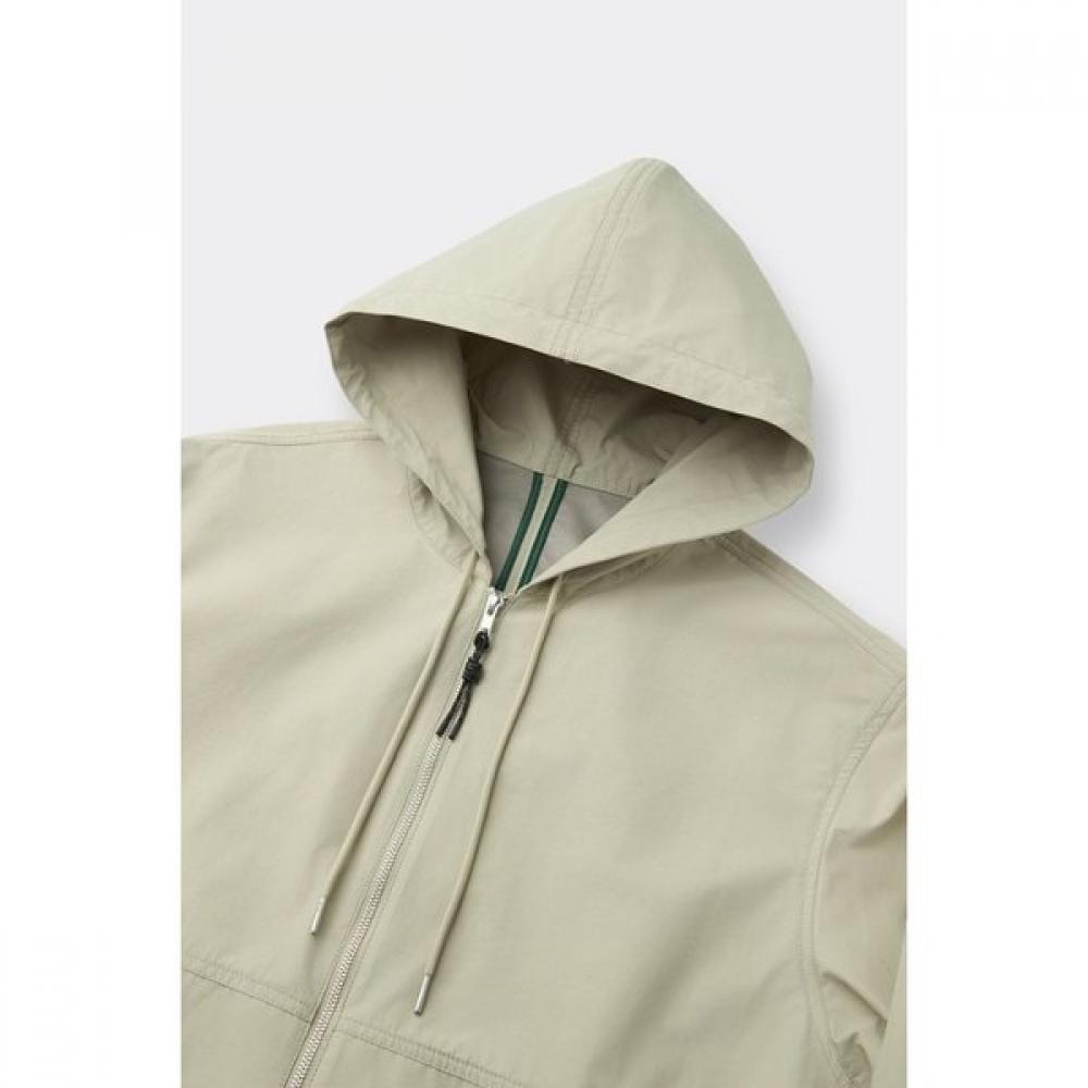 Customellow Unisex 2 Layer Hooded Jacket Beige C9uam26115bex