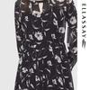 ELLASSAY Elegant Jacquard Mid-Length Dress