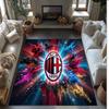 AC Mailand Bedruckter Flanell Teppich Rutschfest Weicher Polyester Boden Teppich Indoor Dekor Matte für Schlafzimmer Wohnzimmer Sofa Spielzimmer Heimdekoration
