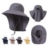 Sunscreen hat men and women summer sun hat outdoor breathable sun hat big brim bucket hat neck protection fishing hat
