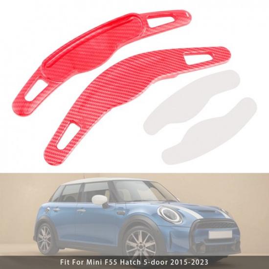 Carbon Look Steering Wheel Paddle Shifter Extension For Mini F54 F55 F56 F57 F60