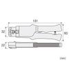 HOZAN Modular plug crimping tool For LAN 8 cores Compatible Hirose Electric Oki Electric Cable with Panduit, Co., Ltd., Co., Ltd. P-711