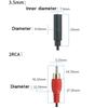 1/1/1Pcs RCA Audio video AV Cable Wire Cord 1.1mm Audio Aux Socket pole male female Jack Plug To 1RCA 1 RCA male female Adapter