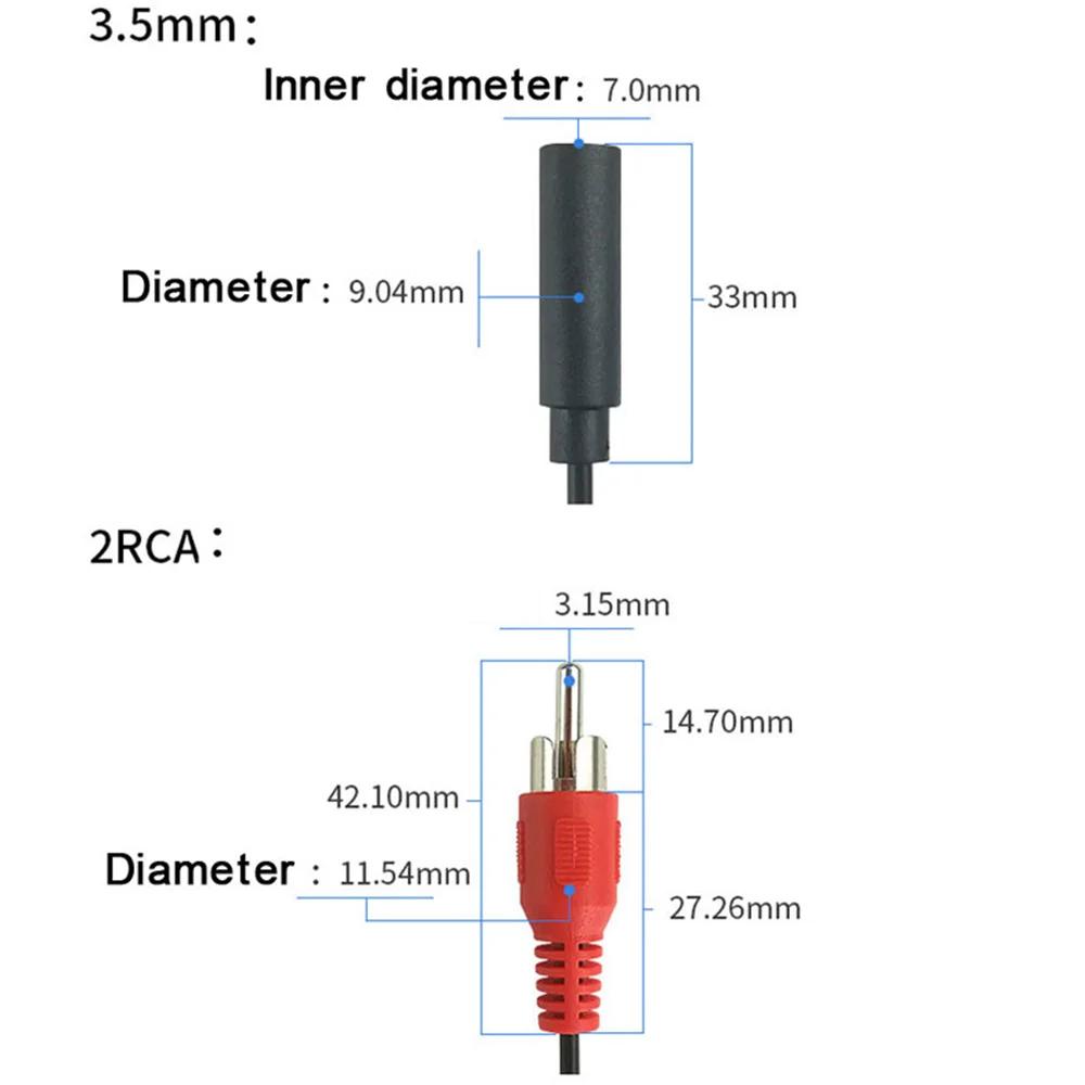 1/1/1Pcs RCA Audio video AV Cable Wire Cord 1.1mm Audio Aux Socket pole male female Jack Plug To 1RCA 1 RCA male female Adapter