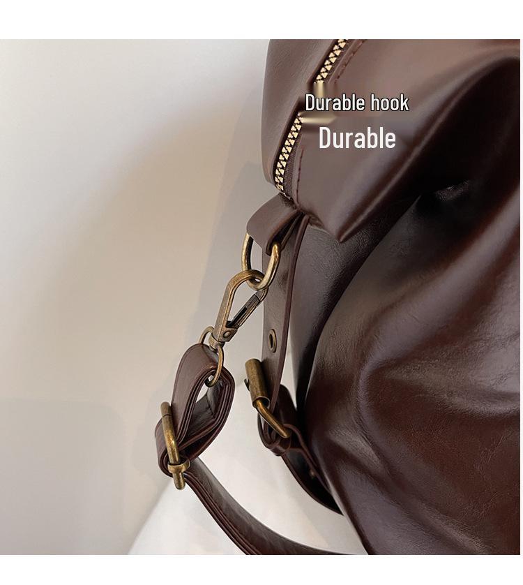 Women's Large Capacity PU Leather Crossbody Shoulder Bag - Versatile and Casual for Outdoor and Commuter Use