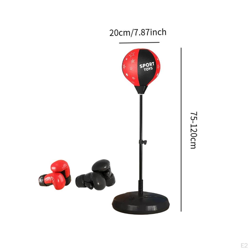 Boxset mit Ständer, Handschuhen und Reaktionsball für Indoor-Fitnesstraining für alle Altersgruppen