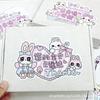 10Pcs Korean Cute Cartoon Bear Rabbit Sealing Stickers Large Aircraft Box Bubble Mailer DIY Decor Label Sticker Lovely Packaging